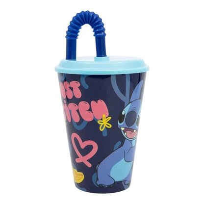 Disney Stitch – Palms kolekcijos puodelis su šiaudeliu, 430 ml