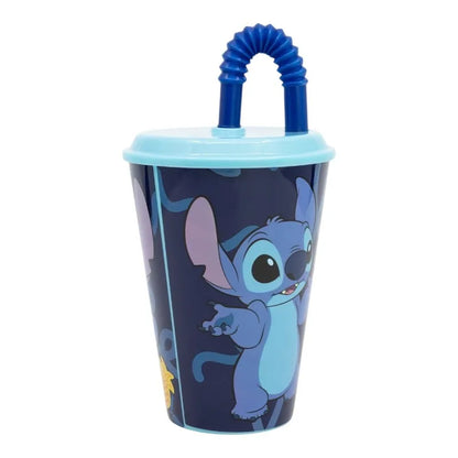 Disney Stitch – Palms kolekcijos puodelis su šiaudeliu, 430 ml