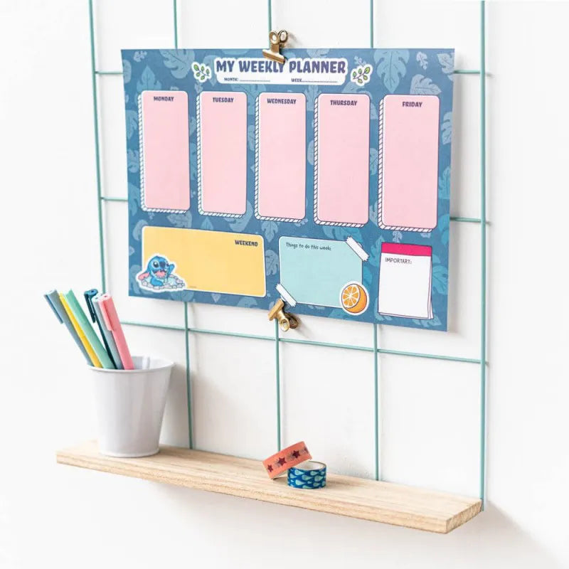 Disney Stitch – Savaitės planuoklis, 54 puslapiai, A4