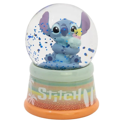 Disney Stitch – stiklinis sniego gaublys dovanų dėžutėje