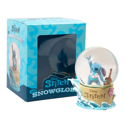 Disney Stitch – stiklinis sniego gaublys dovanų dėžutėje