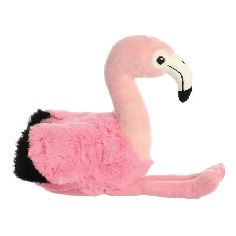 Eco Nation – Pliušinis žaislas / Mielas sėdintis flamingas 26 cm, draugiškas aplinkai