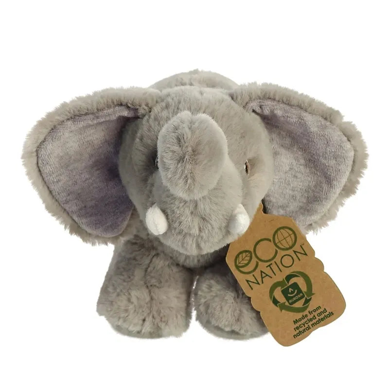 Eco Nation – Pliušinis žaislas / Minkštas drambliukas 27 cm, ekologiškas