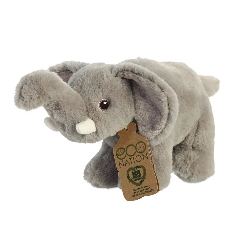 Eco Nation – Pliušinis žaislas / Minkštas drambliukas 27 cm, ekologiškas