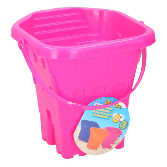Eddy Toys - Smėlio kibirėlis pilis 20 cm (rožinis)