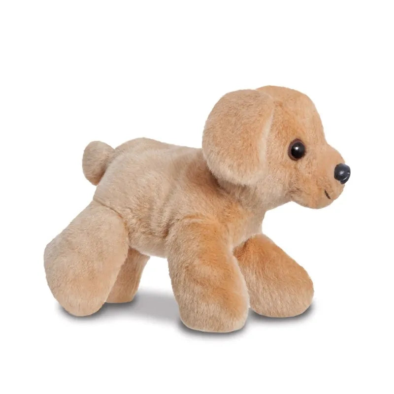 Fancy Pals – pliušinis šuniukas PeekaBoo Labrador rožinėje rankinėje 20 cm, draugiškas gamtai