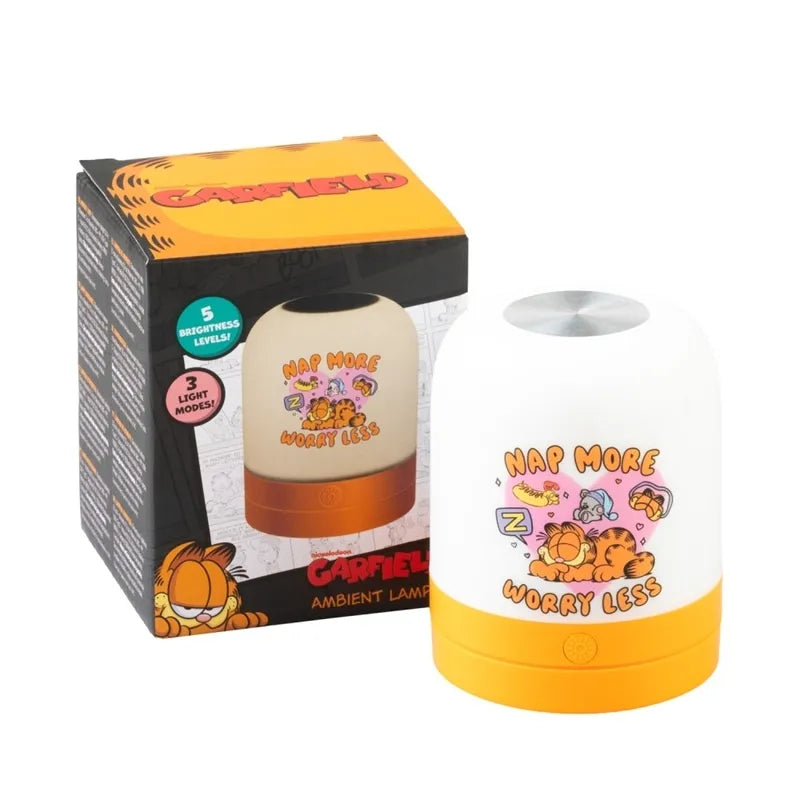 Garfield belaidė USB-C LED naktinė lempa vaikams su reguliuojamu ryškumu