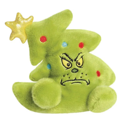 Grinch – Pliušinis žaislas Grinčas Kalėdų eglutės formos, 13 cm, iš „Palm Pals“ kolekcijos