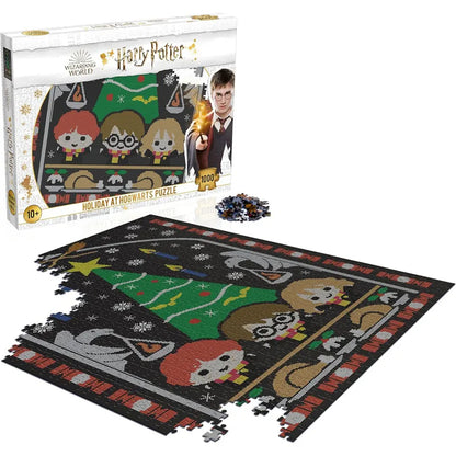 Harry Potter – 1000 dalių dėlionė dekoratyvinėje dėžutėje (Holidays at Hogwarts)