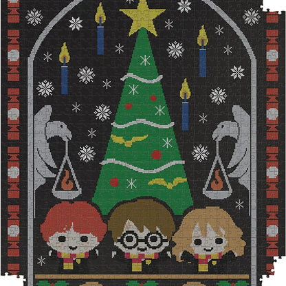 Harry Potter – 1000 dalių dėlionė dekoratyvinėje dėžutėje (Holidays at Hogwarts)
