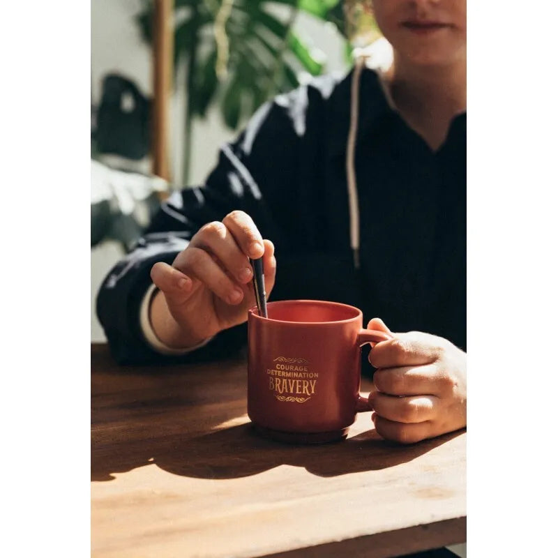 Harry Potter – 4 keraminių puodelių rinkinys su stovu, 300 ml, Hogvartso koledžai