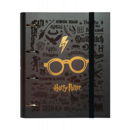 Harry Potter – A4 formato segtuvas (4 žiedai, elastinė juosta)