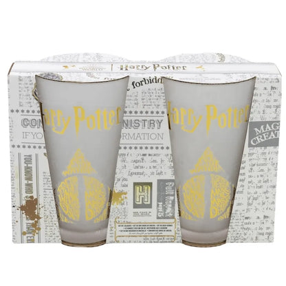Harry Potter – dviejų stiklinių rinkinys dekoratyvinėje dėžutėje iš „Golden Magic“ kolekcijos, 490 ml