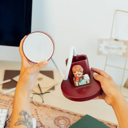 Harry Potter lanksti LED stalinė lempa vaikams su organizatoriumi, belaidė, USB-C, reguliuojamo ryškumo