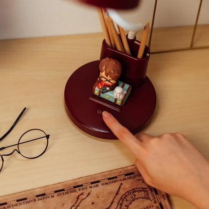 Harry Potter lanksti LED stalinė lempa vaikams su organizatoriumi, belaidė, USB-C, reguliuojamo ryškumo