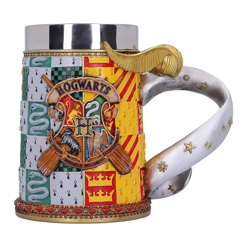 Harry Potter – nerūdijančio plieno puodelis „Auksinis šuolininkas“ dovanų dėžutėje, 600 ml