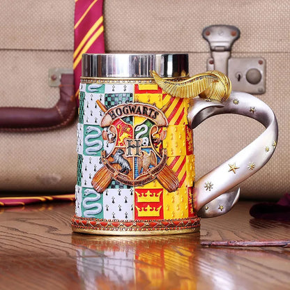 Harry Potter – nerūdijančio plieno puodelis „Auksinis šuolininkas“ dovanų dėžutėje, 600 ml