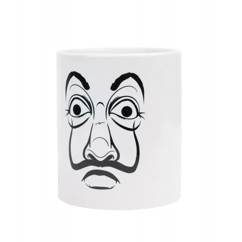 La Casa De Papel – Keraminis puodelis dovanų dėžutėje 330 ml (La Casa De Papel kaukė)