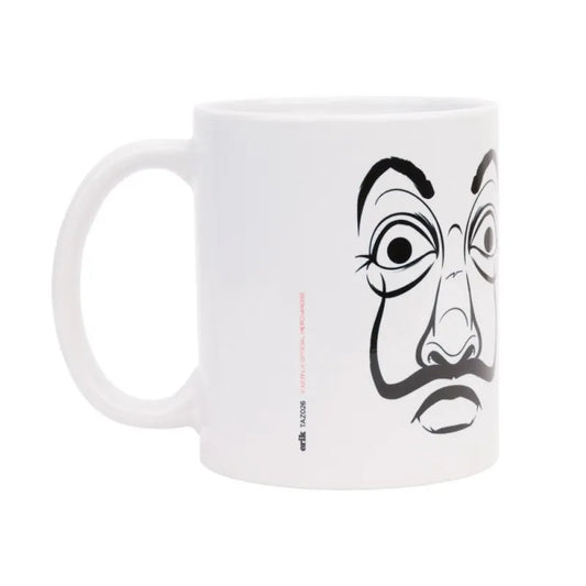 La Casa De Papel – Keraminis puodelis dovanų dėžutėje 330 ml (La Casa De Papel kaukė)
