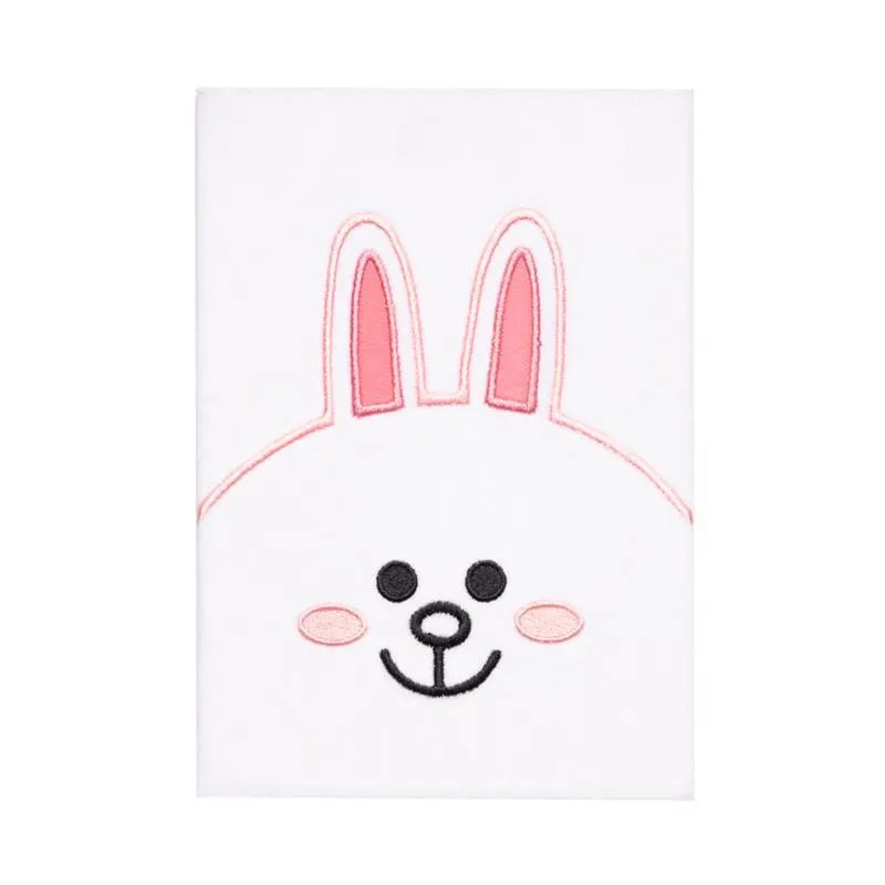 Line Friends – Pliušinis užrašų knygelė A5 (balta)