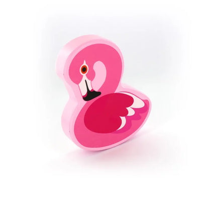 Mediniai barškučiai (Flamingas, Toucan), atsitiktinis modelio pasirinkimas
