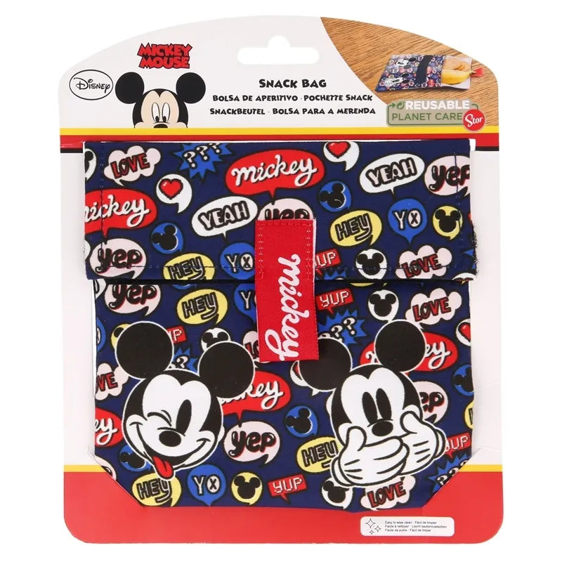 Mickey Mouse – Daugkartinio naudojimo užkandžių maišelis