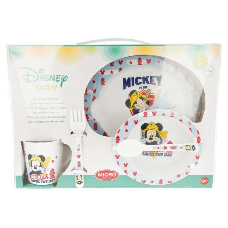 Mickey Mouse – didelis indų rinkinys mikrobangų krosnelei (5 vnt.)