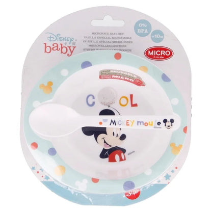 Mickey Mouse – rinkinys mikrobangų krosnelei (dubenėlis su šaukšteliu) (Cool)
