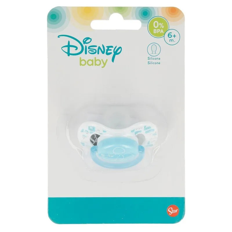 Mickey Mouse – silikoninis čiulptukas 6 m+ (mėlynas)