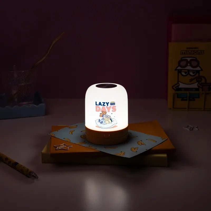 Minions – belaidė USB-C LED naktinė lempa vaikams su reguliuojamu ryškumu