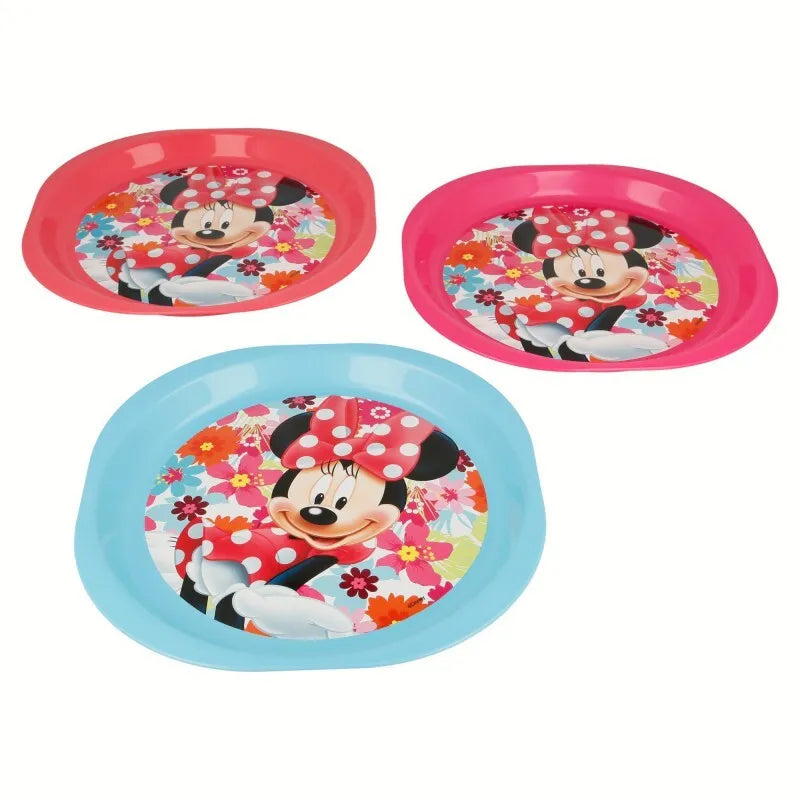 Minnie Mouse – 3 dalių iškylos lėkščių rinkinys
