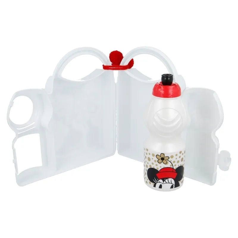 Minnie Mouse - Pietų dėžutės ir 400 ml talpos gertuvės rinkinys