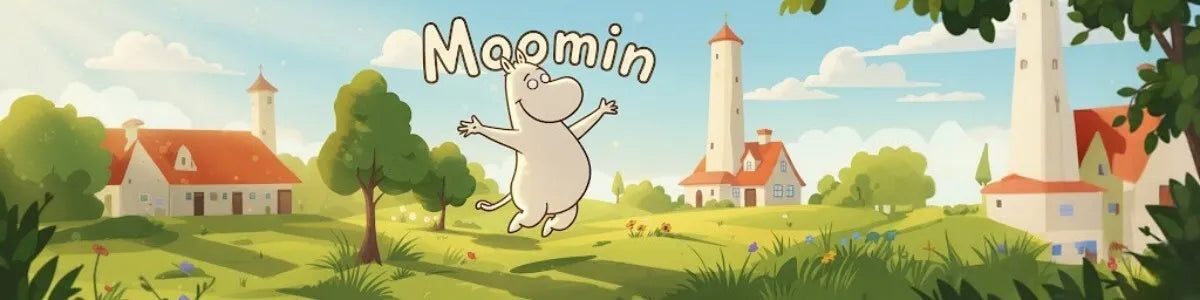 Moomin magnetinis užrašų knygelė / pirkinių sąrašas šaldytuvui + pieštukas (10 x 21 cm)