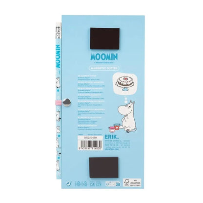 Moomin magnetinis užrašų knygelė / pirkinių sąrašas šaldytuvui + pieštukas (10 x 21 cm)