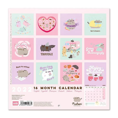 Pusheen – 2022 m. sieninis kalendorius iš „Foodie“ kolekcijos, 30 x 30 cm