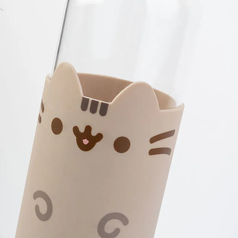 Pusheen – 500 ml stiklinis gertuvė