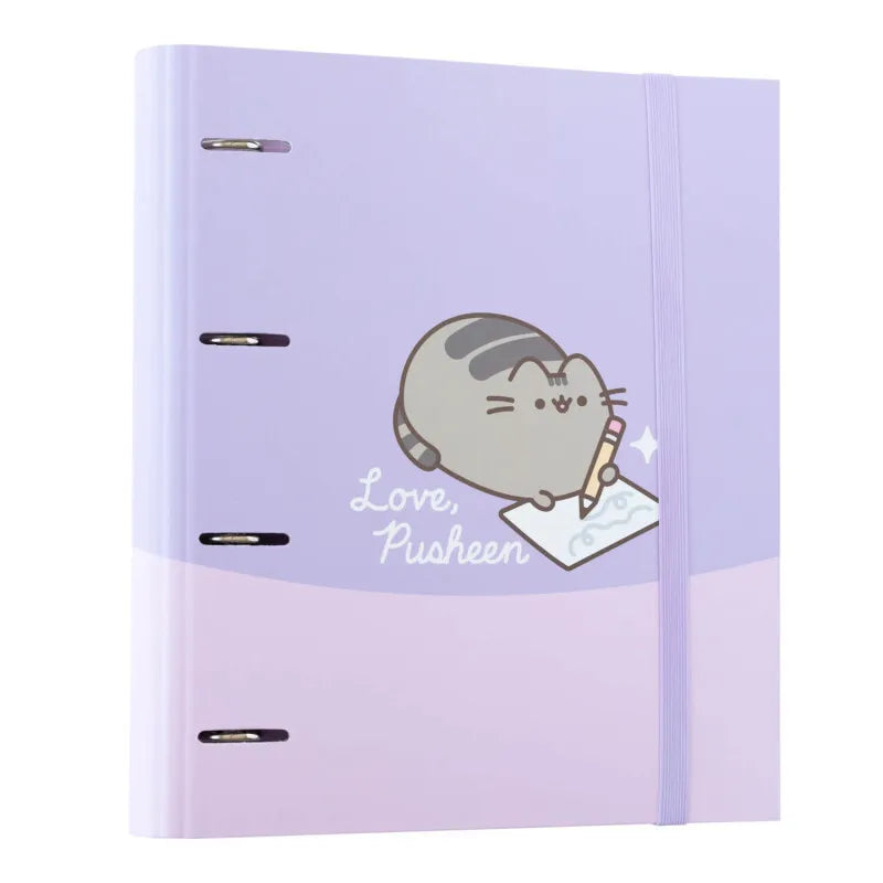 Pusheen – A4 formato segtuvas iš „Moments“ kolekcijos (4 žiedai, elastinė juosta)