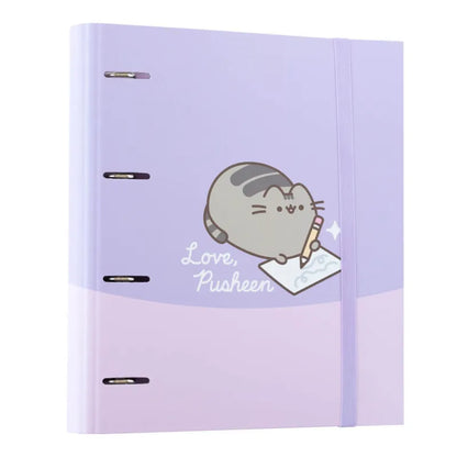 Pusheen – A4 formato segtuvas iš „Moments“ kolekcijos (4 žiedai, elastinė juosta)