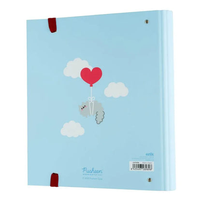 Pusheen – A4 formato segtuvas iš „Purrfect Love“ kolekcijos su lapais (4 žiedai, elastinė juosta)