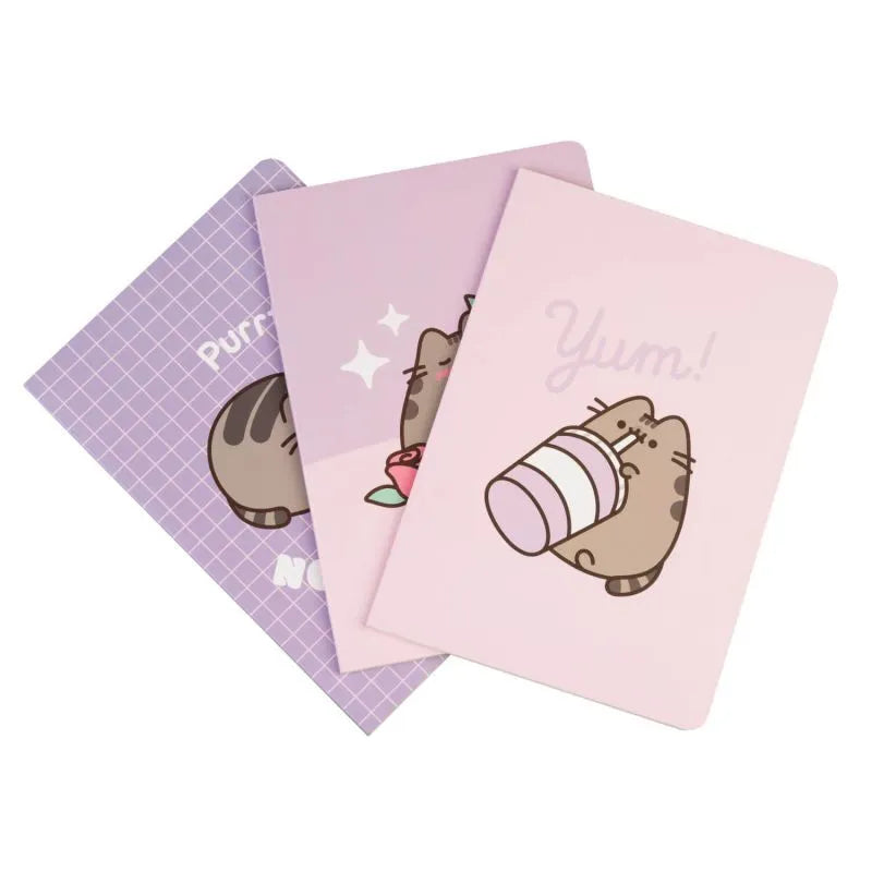 Pusheen – A5 sąsiuvinių rinkinys iš „Moments“ kolekcijos, 3 vnt.