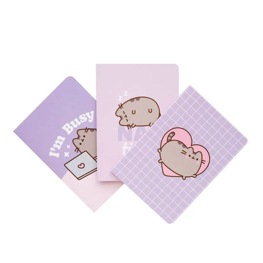 Pusheen – A6 sąsiuvinių rinkinys iš „Moments“ kolekcijos, 3 vnt.