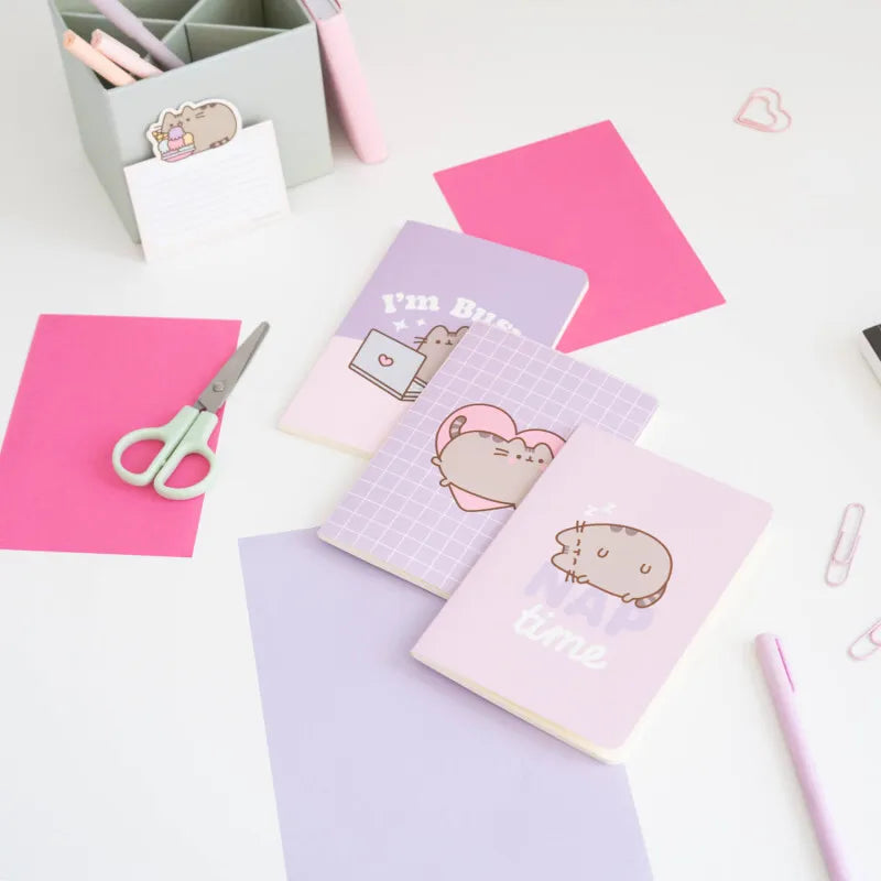 Pusheen – A6 sąsiuvinių rinkinys iš „Moments“ kolekcijos, 3 vnt.