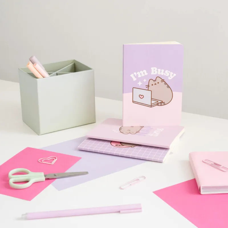 Pusheen – A6 sąsiuvinių rinkinys iš „Moments“ kolekcijos, 3 vnt.