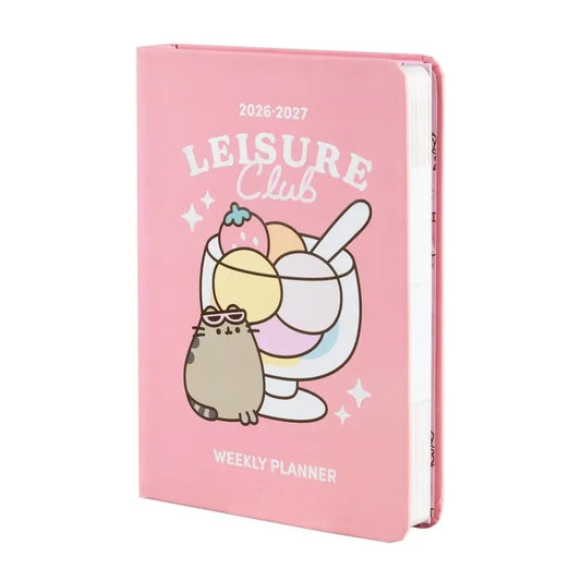 Pusheen – A6 savaitinis kalendorius / planuoklis iš „Tropical Vacation“ 2026–2027 m. kolekcijos