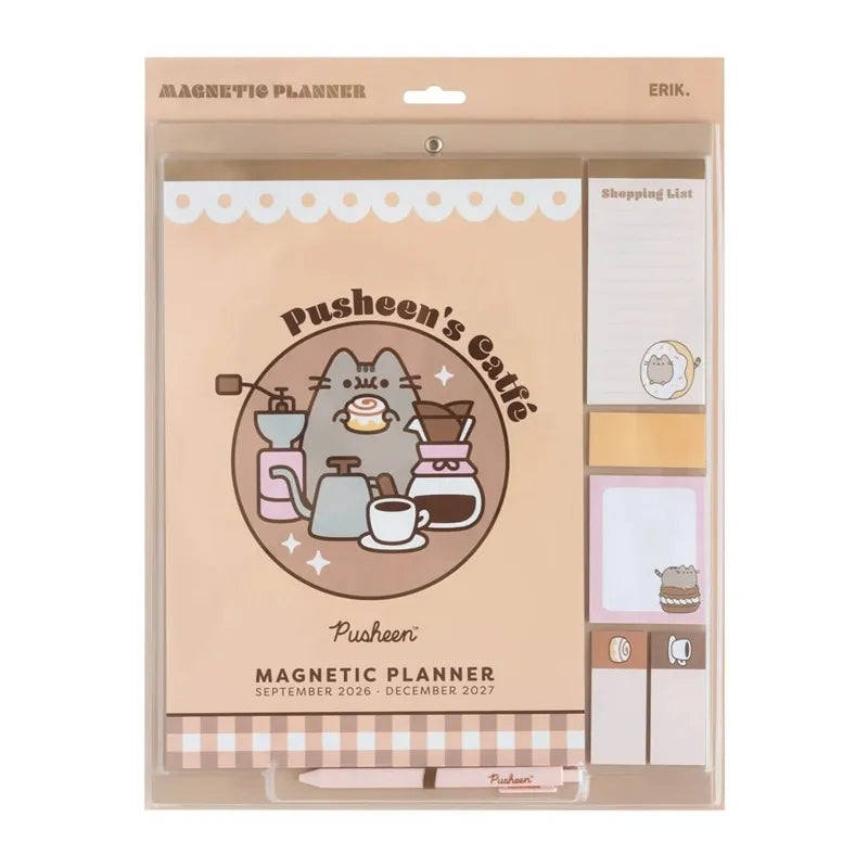 Pusheen – magnetinis kalendorius / mėnesio planuoklis 2026/2027 (30 x 34 cm)