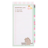 Pusheen – Magnetinis užrašų knygelė / pirkinių sąrašas šaldytuvui + pieštukas (10 x 21 cm)