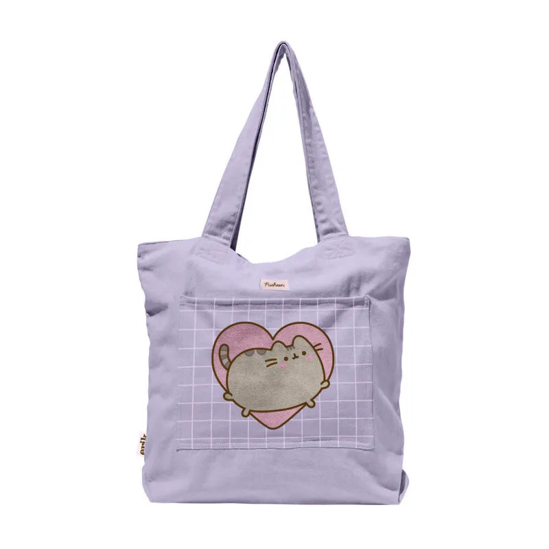 Pusheen – Medvilninis krepšys per petį iš „Moments“ kolekcijos (37 x 41 cm)