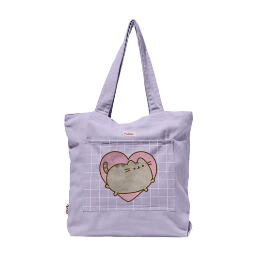 Pusheen – Medvilninis krepšys per petį iš „Moments“ kolekcijos (37 x 41 cm)
