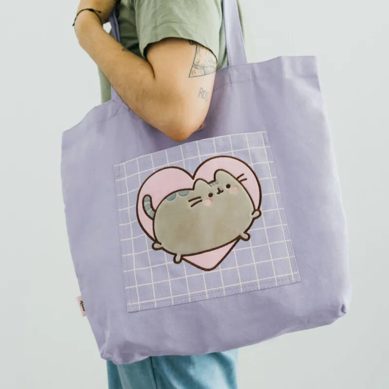 Pusheen – Medvilninis krepšys per petį iš „Moments“ kolekcijos (37 x 41 cm)