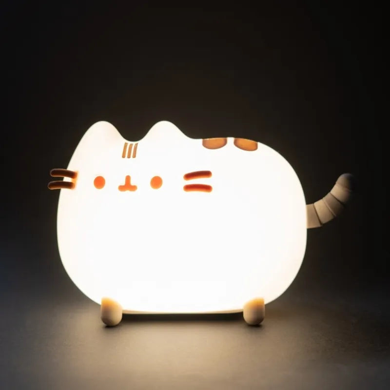 Pusheen – minkšta silikoninė LED naktinė lemputė vaikams su reguliuojamu ryškumu